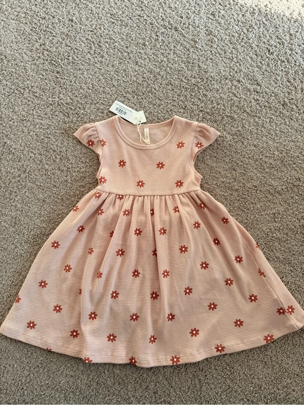NWT Quincy Mae 4-5Y Girls' Pink Floral A-Line Dress